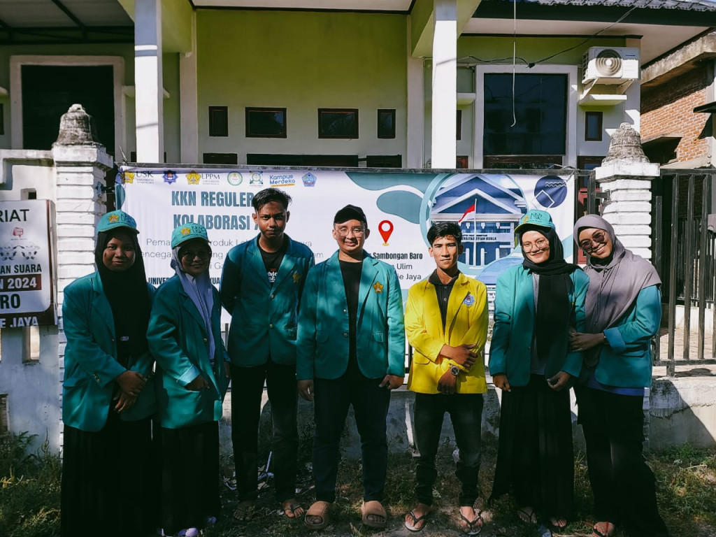 Mahasiswa KKN USK dan Mahasiswa KKN kolaborasi UTU di Gampong Sambongan Baro